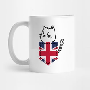 Patriotic Pocket Pussy - Cat Lover -  British Patriot Mug